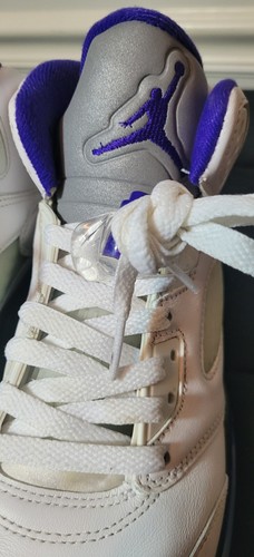 Jordan 5 Retro Dark Concord Grape Purple White Größe 7Y 440888-141 Gebraucht - Bild 9 von 14