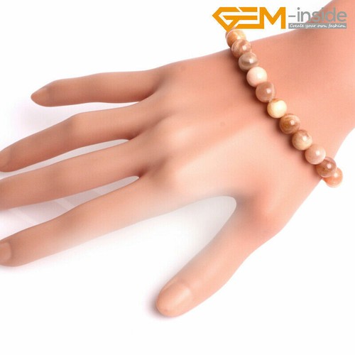 Unisex Lot Natural Gemstones Beaded Healing Reiki Stretchy Bracelet Bangle 7" - Picture 23 of 133