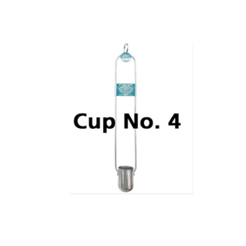 Gardco EZ Zahn Dip Viscosity Cup Size No 4 Stainless Steel ASTM D4212 NEW