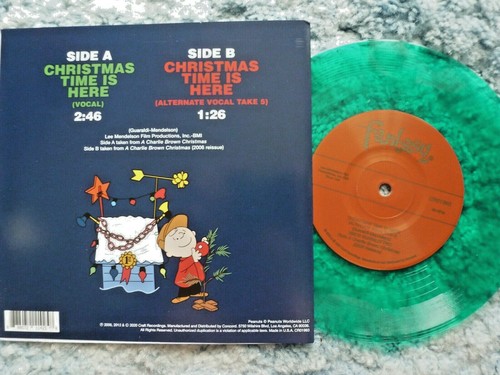 VINCE GUARALDI TRIO 45 RPM 7" - Christmas Time Is Here GREEN VINYL BF RSD 2020 - Picture 5 of 6