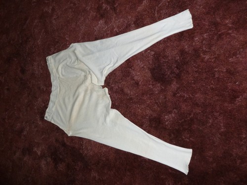 Antiker Baumwoll Strick Union Anzug Long Johns, Thermo lange Unterwäsche Vintage - Bild 8 von 9