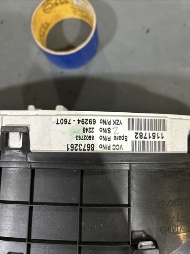2002-2004 Volvo S60 speedometer cluster gauge panel tach Miles Unk OEM 8672361 - Picture 9 of 11