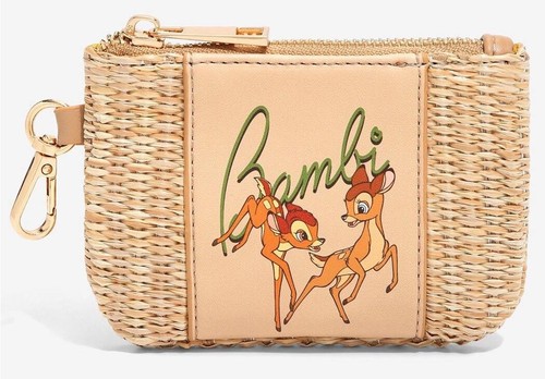 NWT EXCLUSIVE Our Universe Disney Bambi Weaved Basket Crossbody Bag & Cardholder - Picture 4 of 6