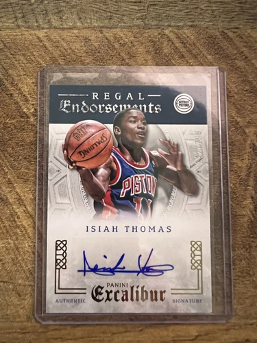 2015-16 Panini Excalibur Regal Endorsement Isiah Thomas auto /299 Pistons
