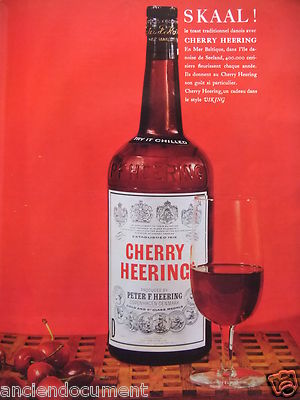 WERBUNG 1962 CHERRY HEERING MIT DÄNISCHEM SKAAL TOAST - ADVERTISING