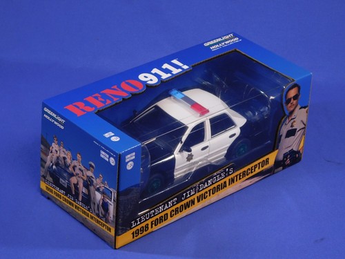 GREENLIGHT HOLLYWOOD 1:24 RENO 911 LT DANGLE'S 1998 FORD CROWN VICTORIA CHASE - Picture 2 of 3
