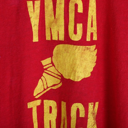 Vintage 60s Russell Athletic Southern Co YMCA Winged Foot Track T-Shirt Size M - Picture 6 of 7
