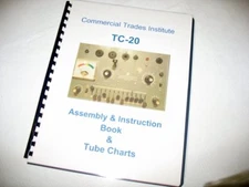 CTI Tube Tester Manual + Data Charts, Choose TC-10 or TC-20, Commercial Trades
