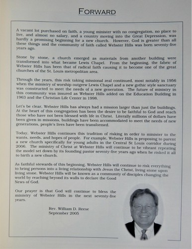 Methodist Church Webster Hills United Webster Groves MO history 75th anniversary - Picture 3 of 7