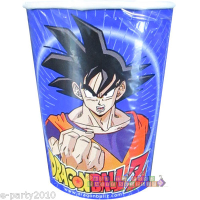Dragon Ball Z 9oz Paper Cups 8 Birthday Party Supplies