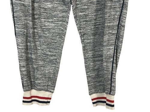 Mossimo Pant XL Gray Pull On Joggers Retro Striped Active Neutral Y2K Soft - Picture 5 of 17