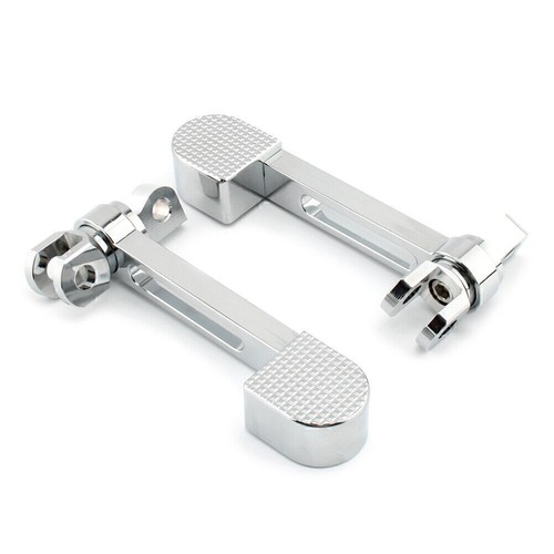 Clavijas de reposapiés cromadas para Harley Sportster XL 883 1200 Softail FXWG FXR - Imagen 5 de 10