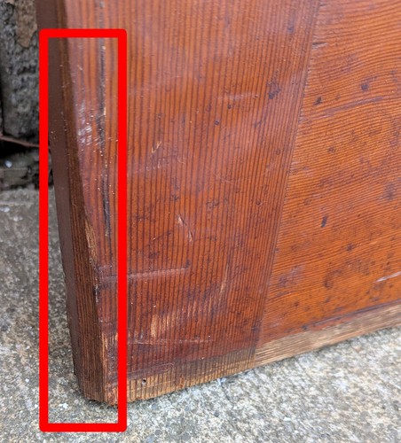32"x80" Antique Vintage Old SOLID Wood Wooden Entry Front Back Door Window Glass - Picture 4 of 4