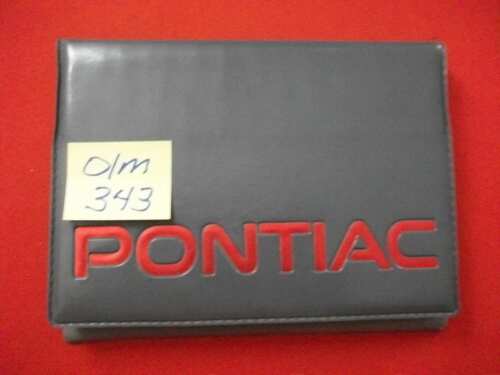1992 92 OEM PONTIAC SUNBIRD OWNER'S MANUAL & CONVERTIBLE SUPPLEMENT #10176871-A