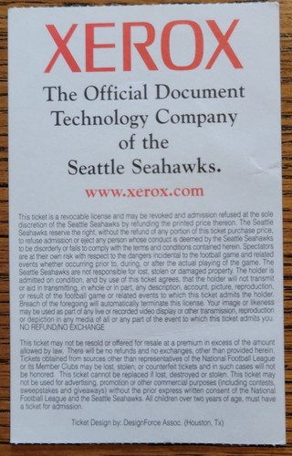 Seahawks Program, Ticket, Newspapers, Last Game in the Kingdome, December 1999 - Picture 12 of 18