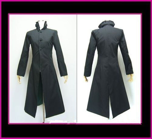 Darker Than Black Cosplay Costume Black Trench Coat Outwear Anime Clothing Cool# - Picture 3 of 7