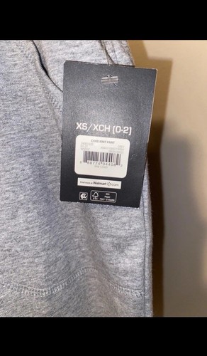 New Tags Athletic Works Gray XS 0-2 Drawstring Sweat Lounge Activewear Pants - Picture 3 of 5