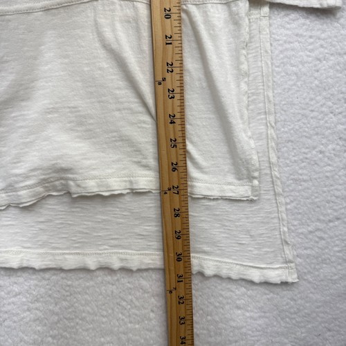 We the Free People Oversized Roll Tab Tunic Top Boho Beachy Coastal Ivory Size S - Picture 11 of 11