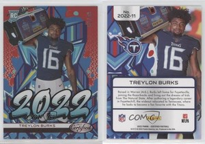 2022 Certified 2022 Mirror Red /99 Treylon Burks #2022-11 Rookie RC