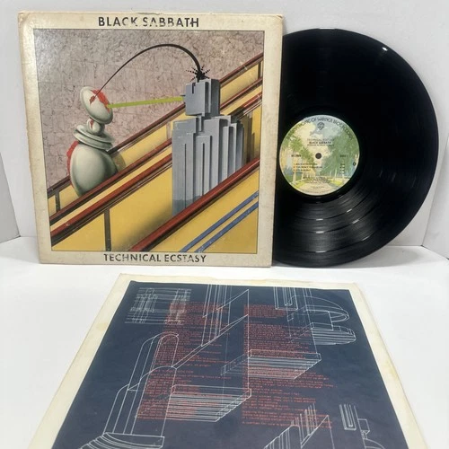 Black Sabbath-Technical Ecstasy Vinyl LP 1976  1st Press Warner Bros BS 2969  VG