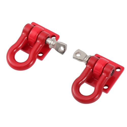 2Pc Universal U Shape Ring Track Racing Style Tow Hook Decoration for Any Car - Bild 4 von 12