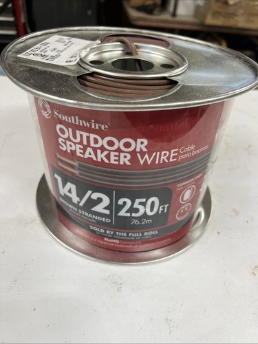 Southwire 250FT 14/2 Brown Stranded Outdoor Speaker Wire - Picture 1 of 1