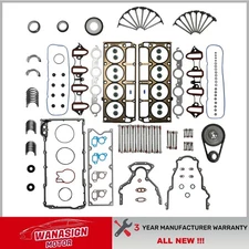 Timing Chain Kit w/ Head Gasket Set Bolts For 04-08 Chevy GMC Cadillac 4.8 5.3L