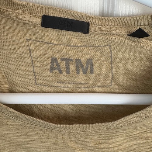 ATM Anthony Thomas Melillo Slub Jersey Long Sleeve Destroyed Wash Top Large L - Bild 3 von 4