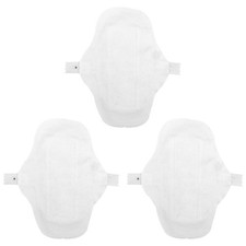Reusable Menstrual Pads 3Pcs Washable Cotton Sanitary Towels with Strong Abso...