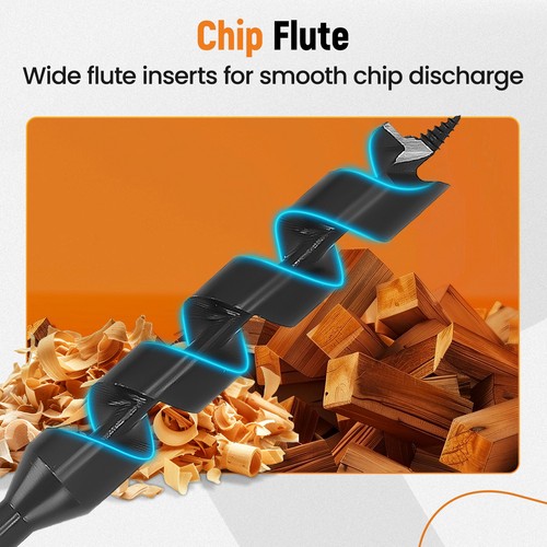 Wood Hand Auger Drill Bit Set 4PCS Carbon Steel for Camping Shelter Building - Picture 8 of 20