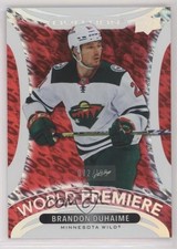 2021 Upper Deck Ovation World Premiere Red /199 Brandon Duhaime #WP-15 Rookie RC