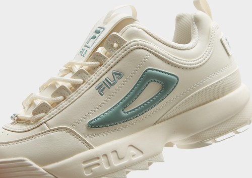 Autentico Fila Disruptor 2 GS® (Junior UK taglia 4,5 EUR 37,5) bianco/verde - Foto 4 di 7