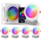 ORALUCE Smart Recessed Lighting 6 Inch, WiFi&Bluetooth Color Changing Ret