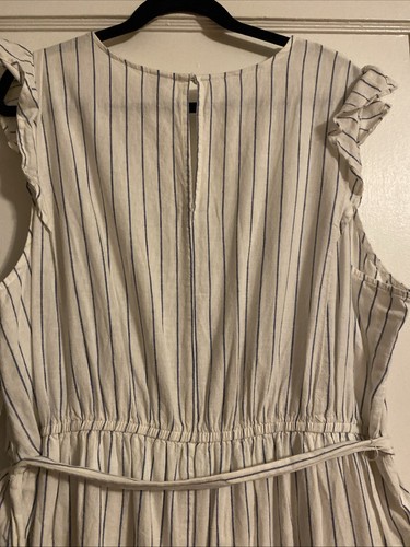 Old Navy Plus-Size Wide-Leg Crop V-Neck Jumpsuit Women’s Size XXL Linen Blend - Picture 9 of 14