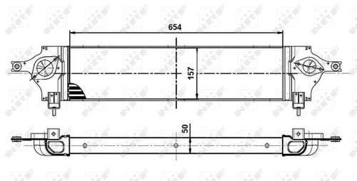 Intercooler fits NISSAN QASHQAI J10 2.0D 07 to 13 NRF 14461BB30A 14461JD50A New - Picture 6 of 6