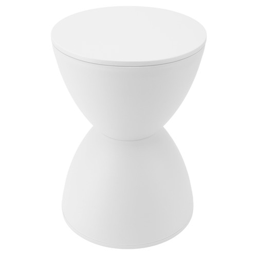 (White)Hourglass Shaped Stool Plastic Modern Simple Nordic Style Household DG - Picture 11 of 22