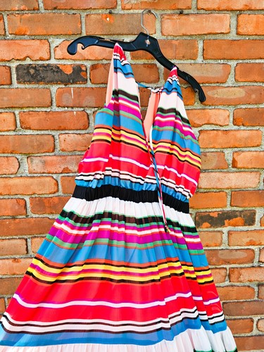 New Max and Cleo Multicolored Striped Boho Maxi Dress-Size Small. - Picture 13 of 20