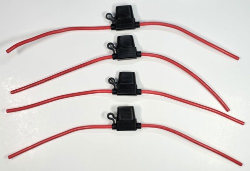 4 Stück 10 AWG Inline Sicherungshalter 12 V 40 AMP Blade Sicherungshalter mit wasserdichter Kappe - Bild 10 von 10