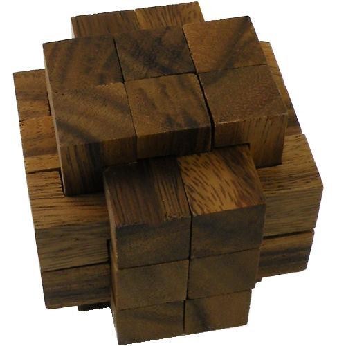 18 Pieces Burr - Wooden Puzzle Brain Teaser - Picture 2 of 2