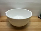 Vintage 1940s GE General Electric Milk Glass 10” Mixer Bowl White Beehive