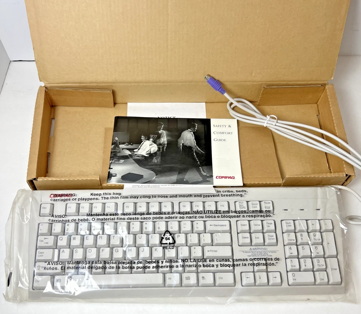 Compaq ps/2 电脑标准键盘和数字键板| eBay