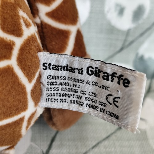Russ Berrie - Standard Giraffe - Soft Toy Plush - 24cm - Zoo Safari Animal - Picture 9 of 10