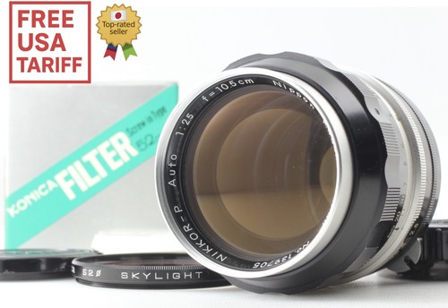 [ Near MINT+++ w/ Filter ] Nikon Nikkor-P Auto Non Ai 105mm f2.5 Lens From JAPAN