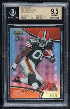 2011 Topps Finest Red Refractor /25 Greg Little #7 BGS 9.5 GEM MINT Rookie RC