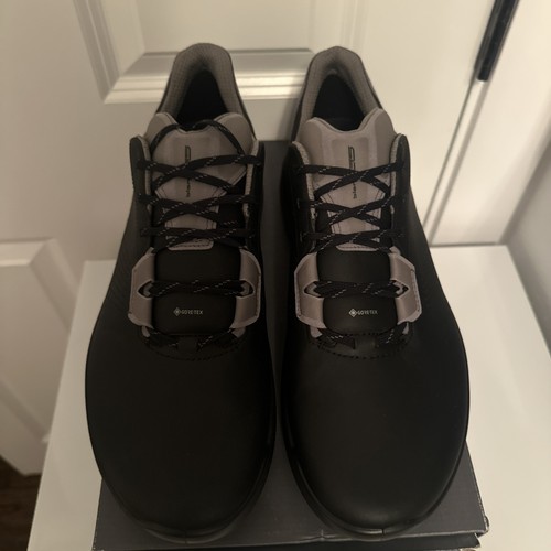 ECCO Golf Biom G5 Shoes Black Waterproof Gore-Tex Spikes EU 47 Mens 13 - 13.5 US - Picture 2 of 4