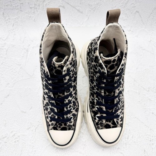 Baskets montantes Converse Trek Wave Hi Leopard 6,5 presque inutilisées léopard collections noir