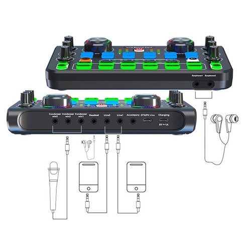 Advanced Noise Control Audio Mixer Ideal für professionelle Podcasting-Anforder - Afbeelding 12 van 12