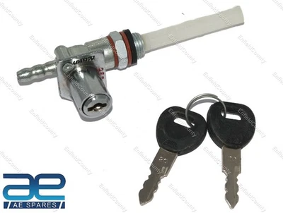 Pour Royal Enfield Bullet, ensemble de robinet d'essence verrouillable avec... - Photo 1/4