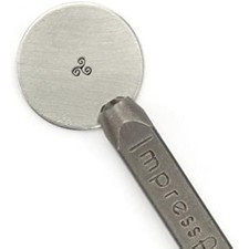 ImpressArt - Tri-Swirl Signature Metal Design Stamp, 3mm