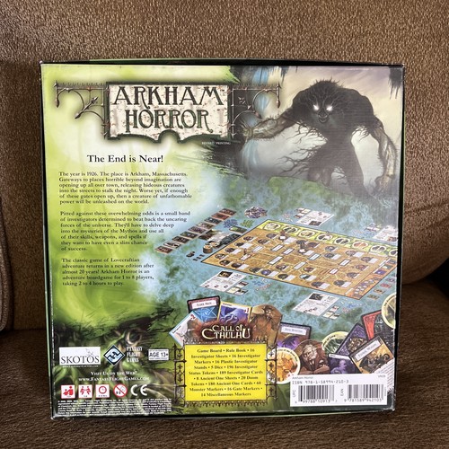 Arkham Horror Call of Cthulhu Board Game 2005 Revised Printing 100% Complete - Picture 2 of 6